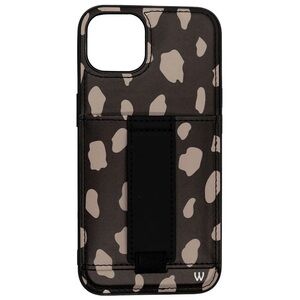Walli Geometric Cheetah Neutral Print iPhone 13 Phone Case Wallet